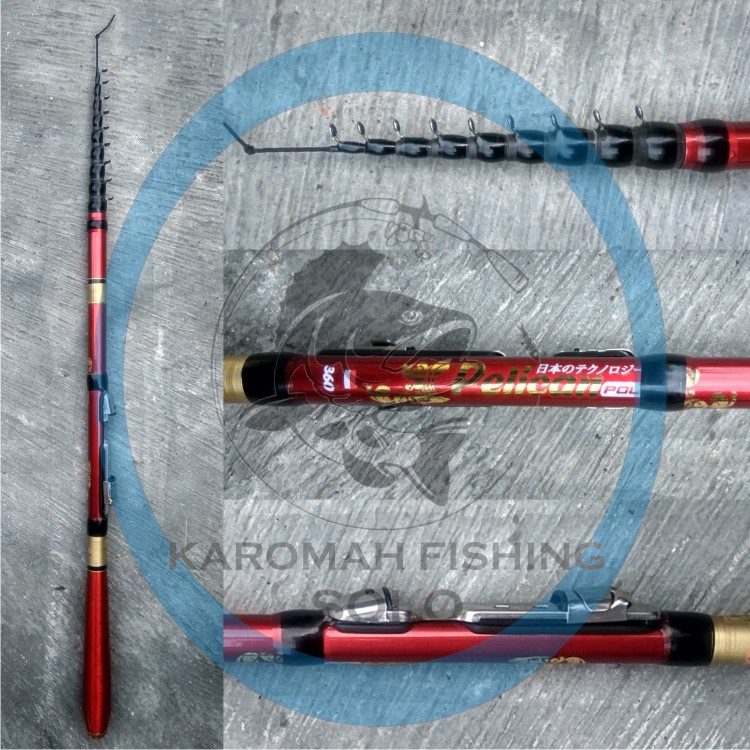 Joran Tegek Daido Pelican Ros Pendek Carbon Kolong