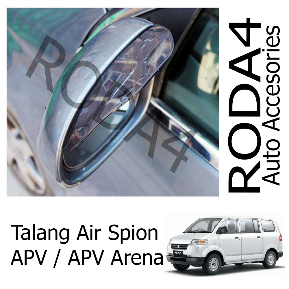 Talang Air / Mika Pelindung Spion Mobil dari Hujan (1 Set Isi 2) APV Lama