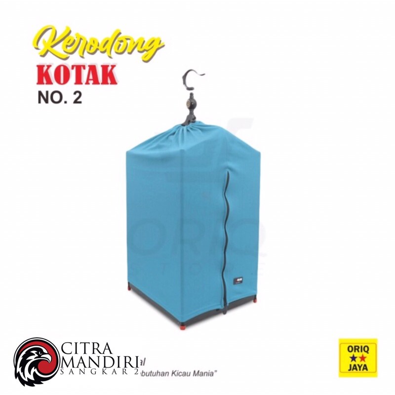 Krodong Lomba Tebal Sangkar Kandang Burung Kotak No 2 ORIQ JAYA Original