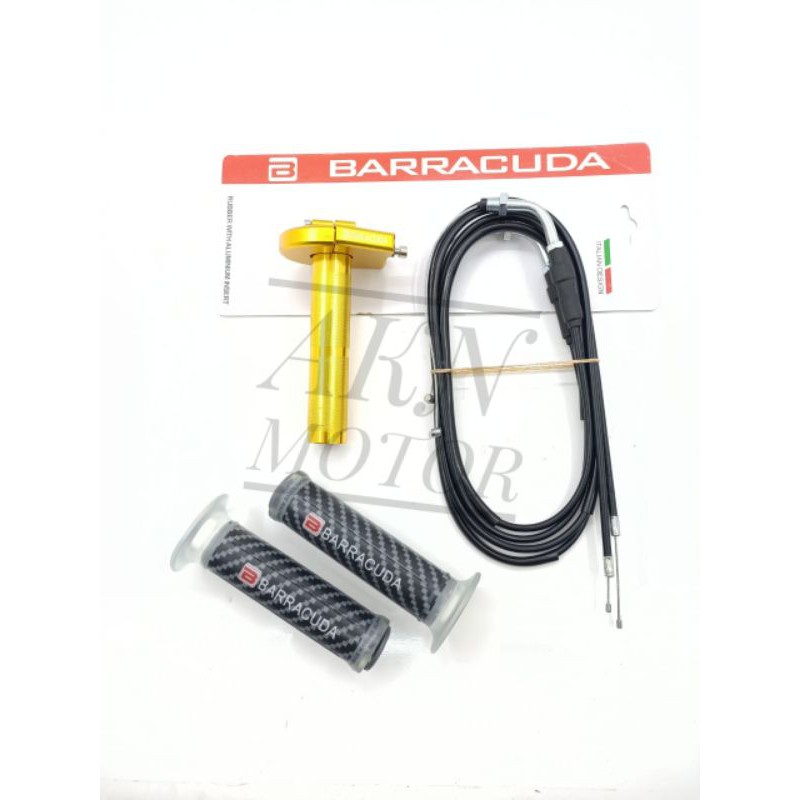 gas spontan barracuda 2 kabel free handgrip universal semua motor pnp