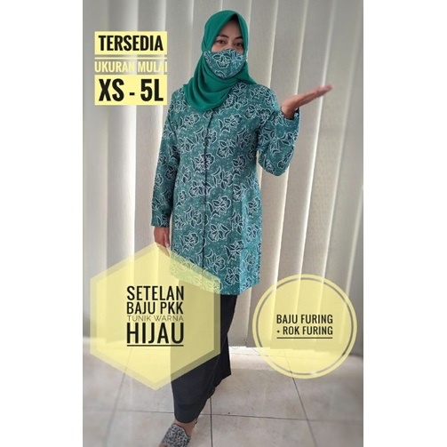 Baju Batik PKK Tunik seragam batik Pkk Tunik termurah terlaris