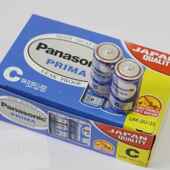 Panasonic Battery C PER PCS / Baterai Senter Tanggung / Baterai size C