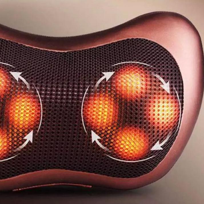 ™ Speeds Bantal Pijat 8 Bola Massage Pillow Mobil dan Rumah Car Home Bantal Pijat Leher Punggung ◘