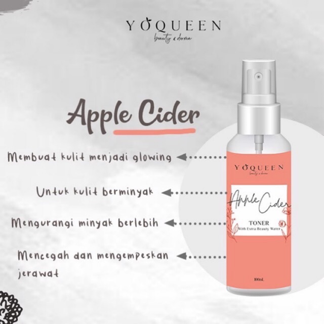 100ml Beli 2 Free Gift Cuka Apel Apple Cider Vinegar Yoqueen Beauty Indonesia