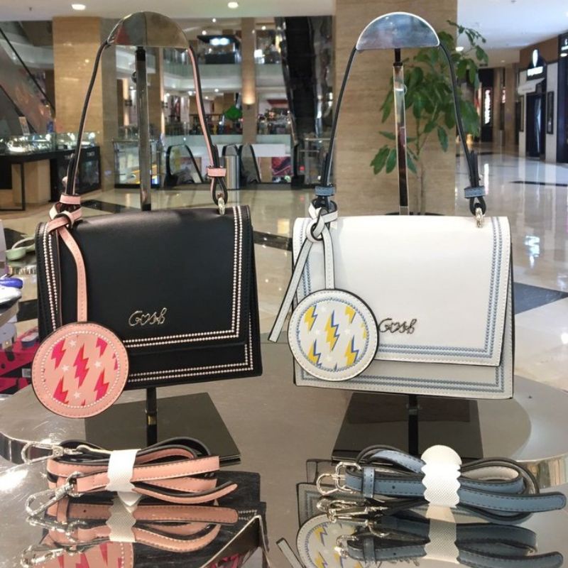 [Bisa COD] Ready Tas Gosh Original New art 667 Black White