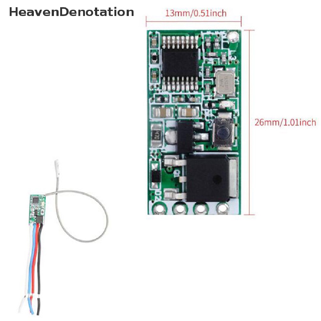 (Heavendenotation) Modul Relay Receiver Sinyal Rf 1ch 433mhz