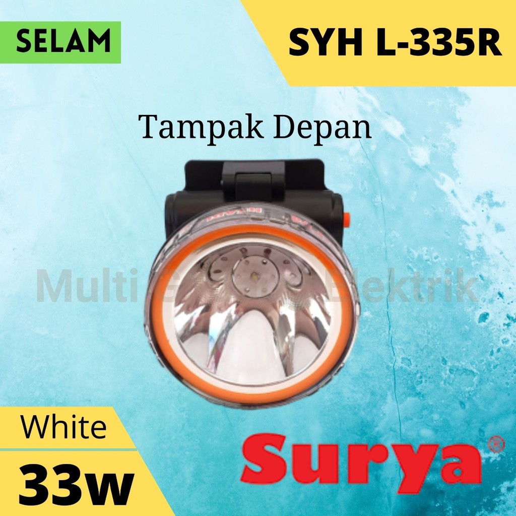 Senter Kepala Surya SYH L 335 R Headlamp 33 Watt Putih