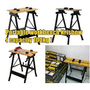 Dijual Workbench Krisbow meja kerja kayu portabel Diskon
