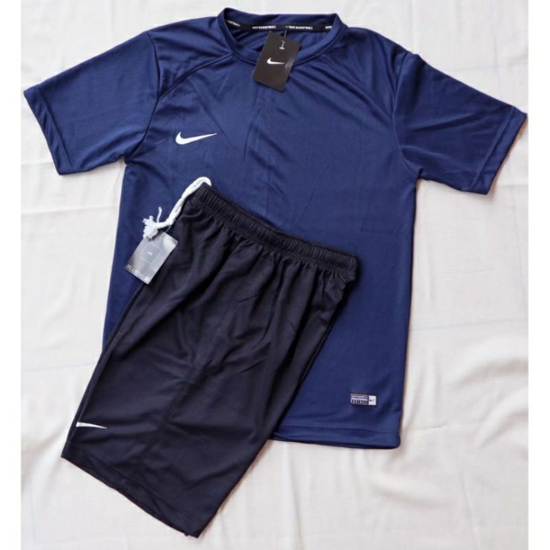 JERSEY TRAINING LATIHAN SATU SET BAJU DAN CELANA PENDEK KAOS OLAHRAGA KOLOR PENDEK LARI JOGGING FUTS