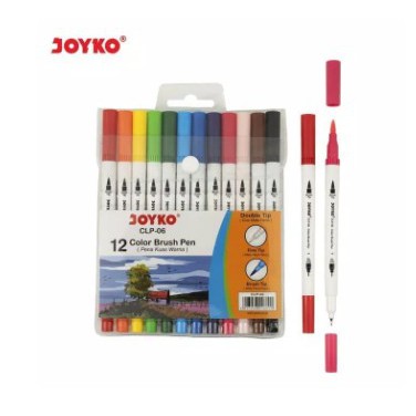 

Color Brush Pen / Pena Kuas Warna Joyko CLP-06 - 12 Warna