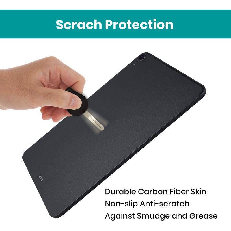 2Pcs Carbon Fiber Soft Back Protective Flim for Apple iPad Pro 12.9 11 2021 2020 2018 Screen Protector iPad Air 4 3 2 1 iPad 9 8 7 6 5 iPad 10.2 Mini 6 5 4 3 2 1 8.4 7.9