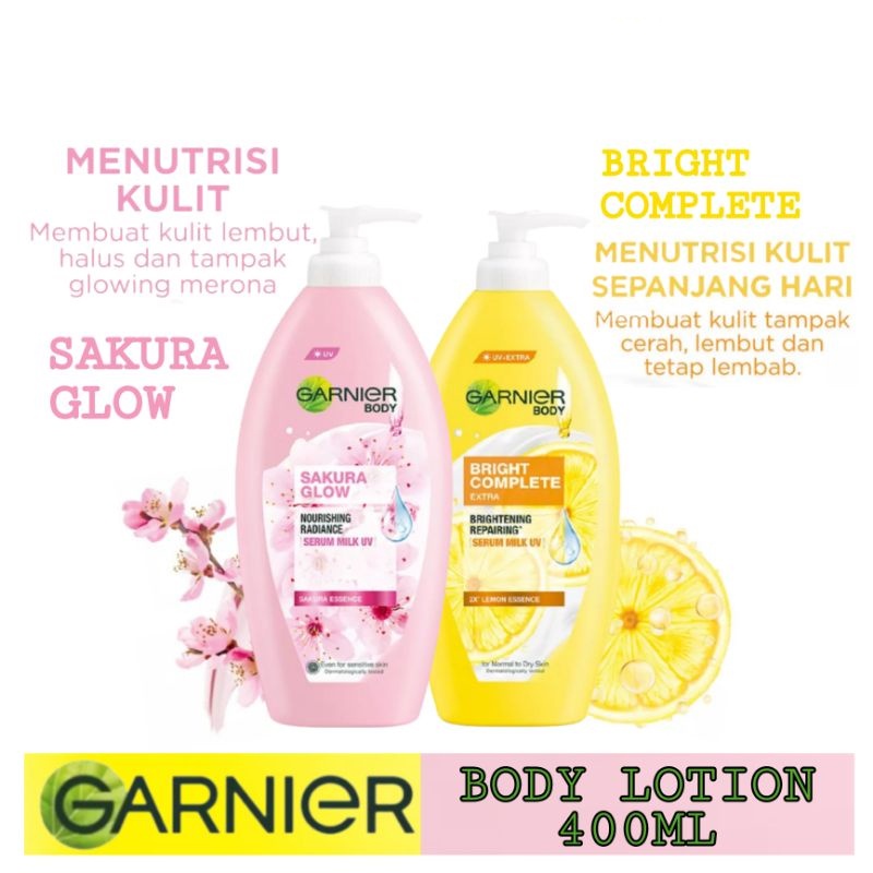 Body Lotion Garnier 400ml Bright Complete | Sakura Glow