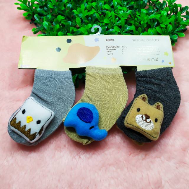 Kaus Kaki bayi Laki laki Boneka Size 0-5bulan