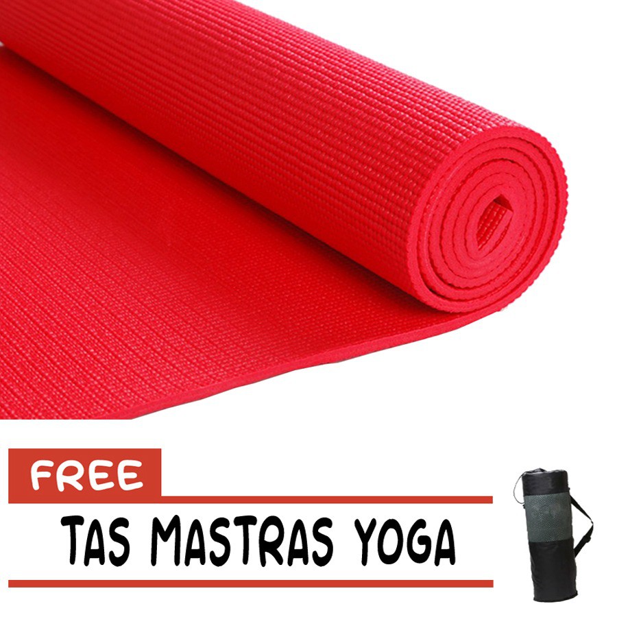 Matras Olahraga Matras Yoga Anti Selip Kualias Bagus + Tas - Worldhome