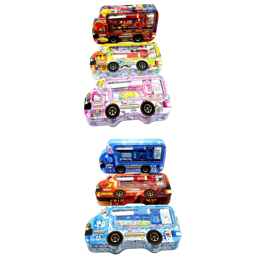 

Kotak pensil set mobil besar dua susun