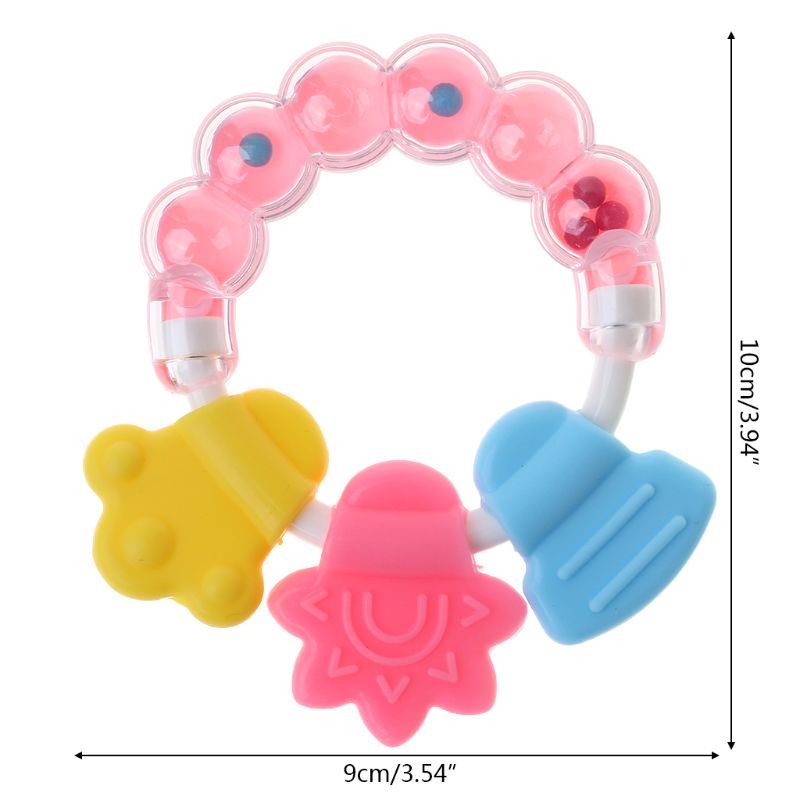 Mary Mainan Rattle Teether Bahan Silikon Untuk Bayi