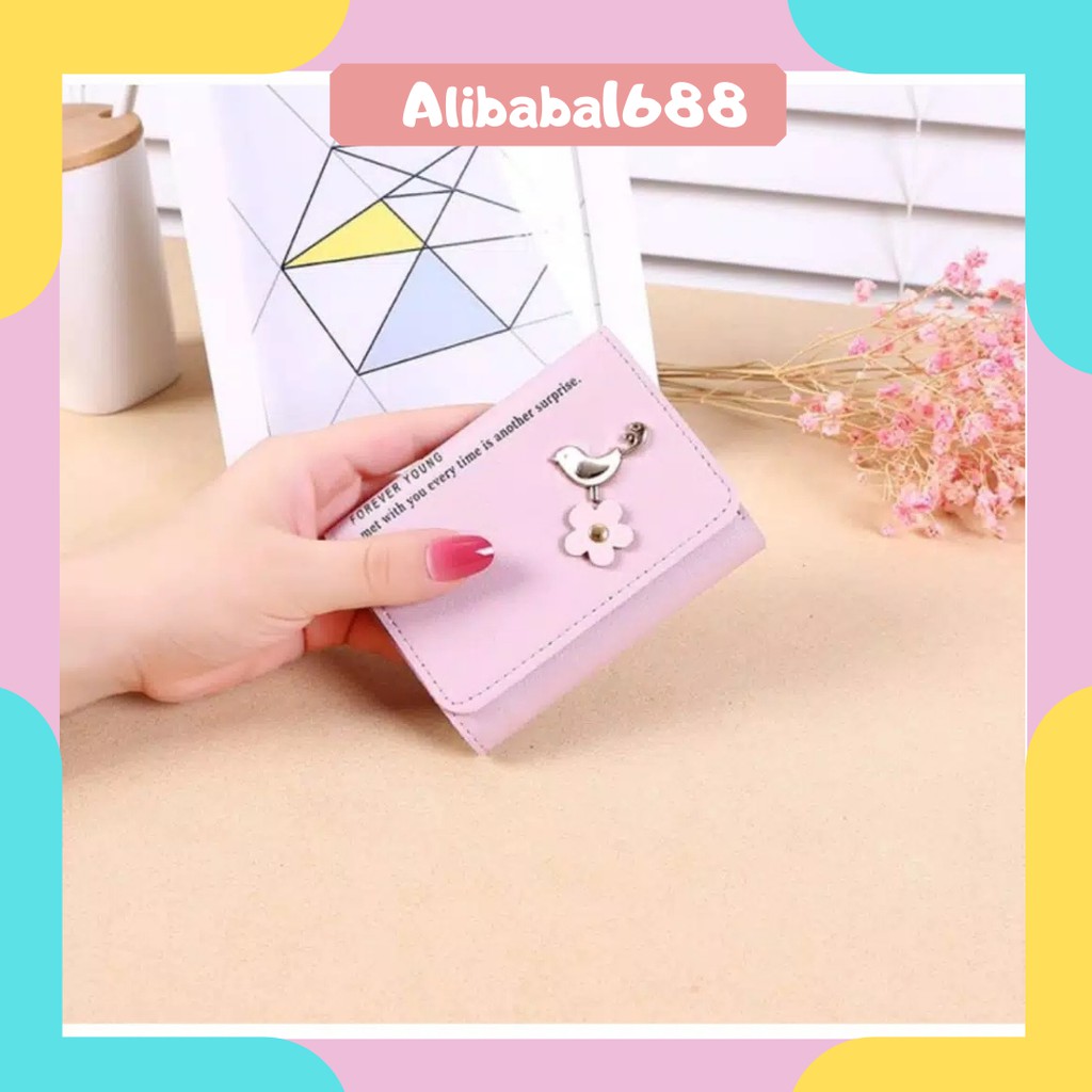 *ALIBABA1688* Retro Paragraf Pendek A30 Forever young Polos Dompet Wanita Import Real Pic C11