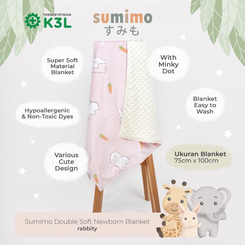 SUMIMO DOUBLE SOFT NEWBORN BLANKET