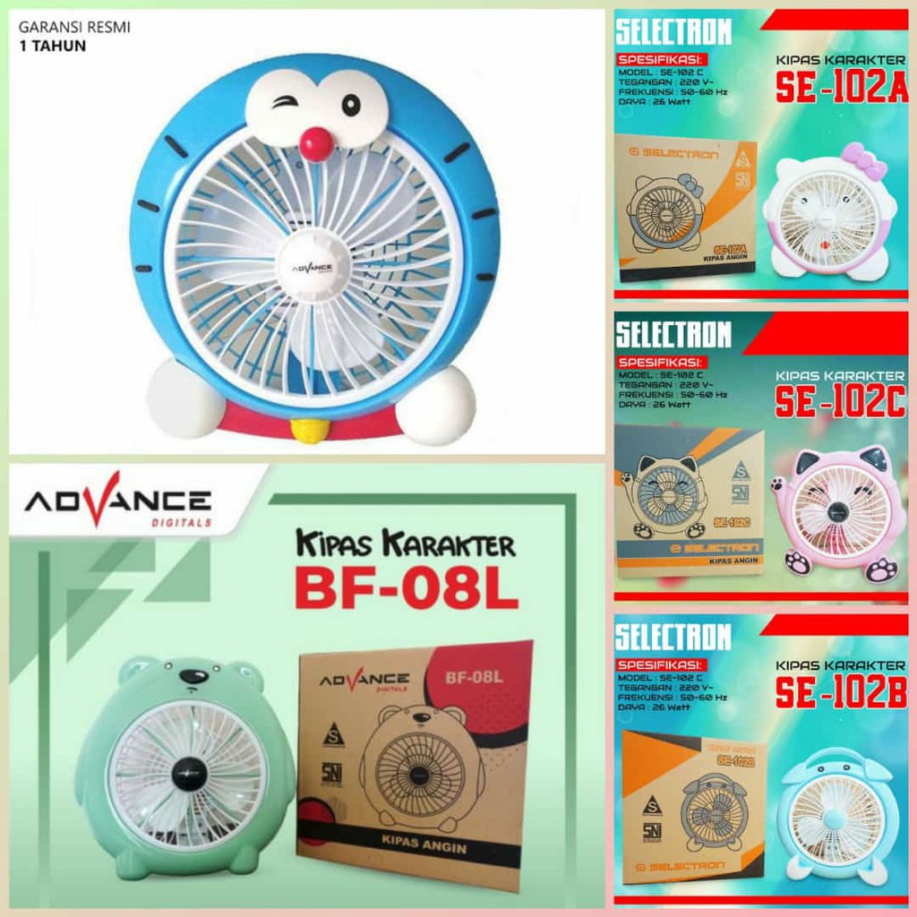 Kipas Karakter Advance