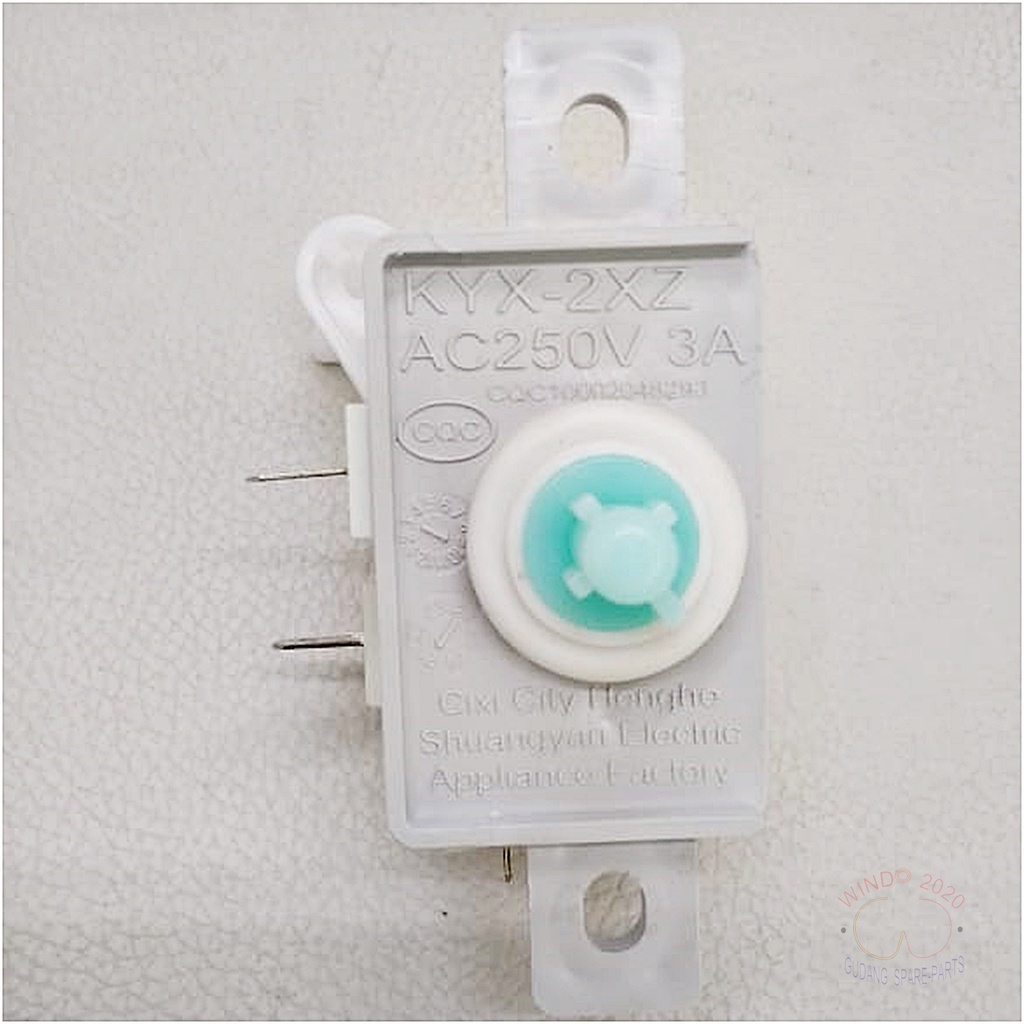 TIMER SELECTOR DRAIN AQUA KOTAK KYK-2XZ | SELECTOR SWITCH WASH / DRAIN MESIN CUCI AQUA 3 PIN