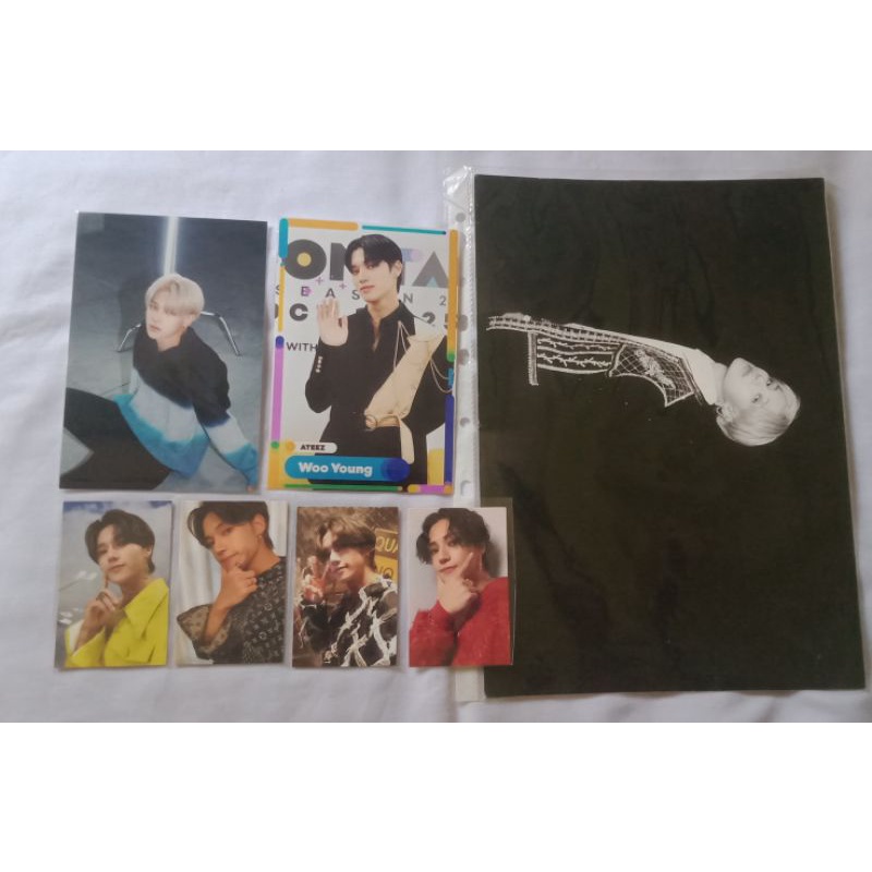 Photocard Lim Fever pt.2 KCON AR Postcard Mini Poster Photoset MD Concert Wooyoung Ateez