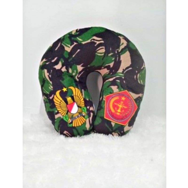 Bantal Leher TNI | Bantal Leher Printing | Souvenir Bantal Leher