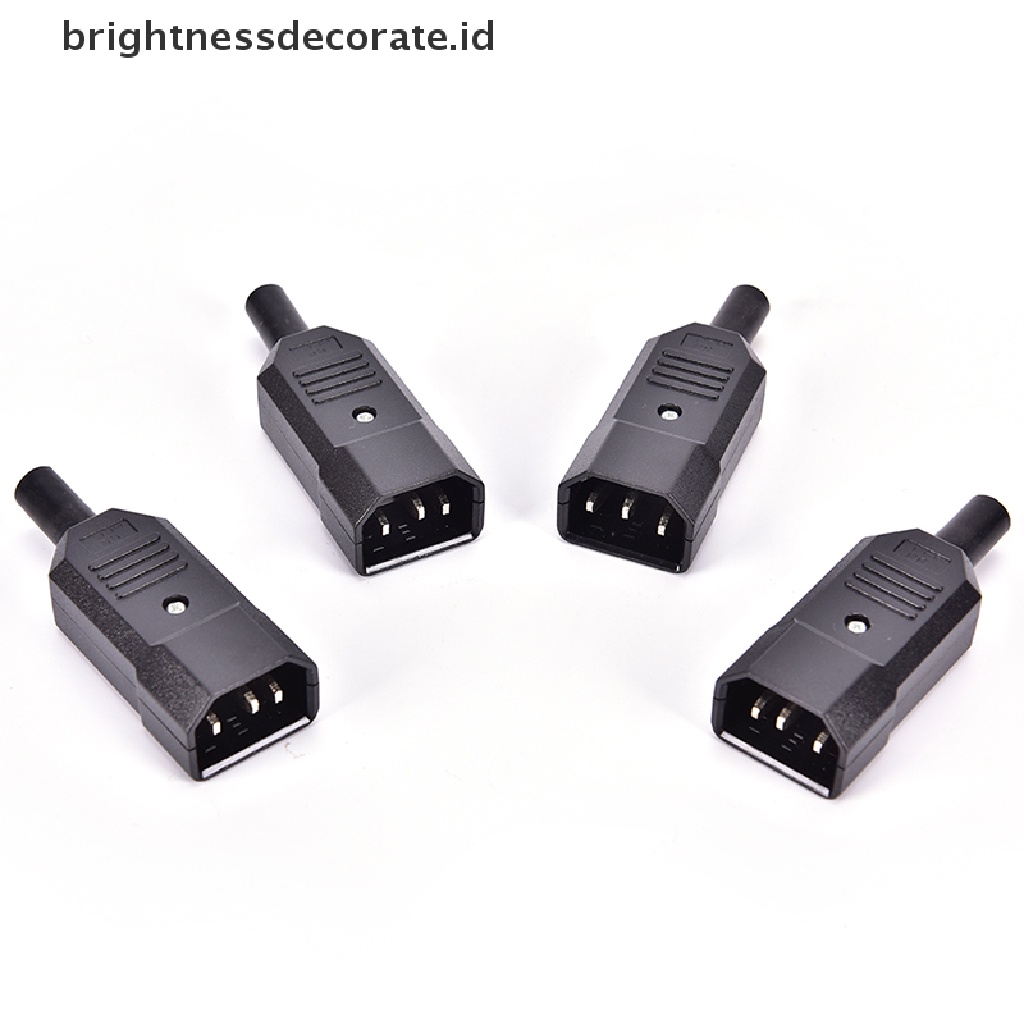 5pcs Konektor Power Iec C14 Male Rewireable