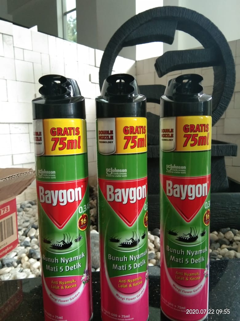 Baygon Insektisida Flower Garden 600ml + 75ml Khusus Gosend/grabsend