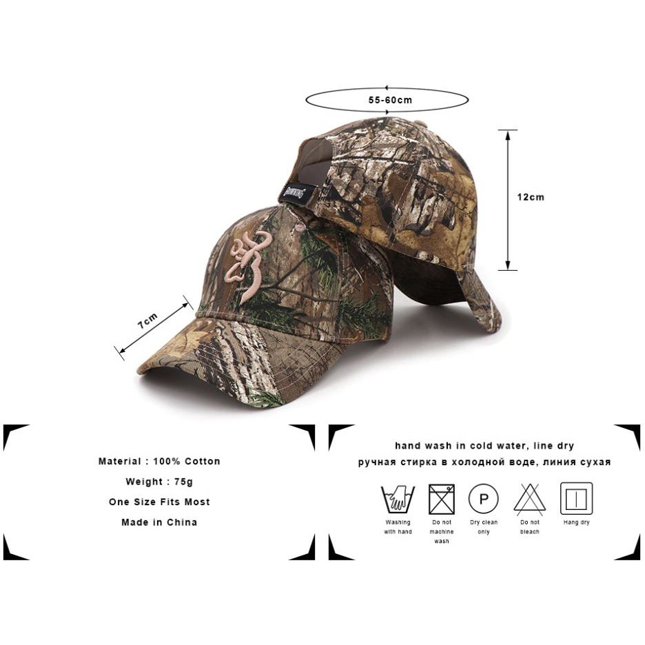 Browning Topi Baseball Snapback Military Camo Style - Green