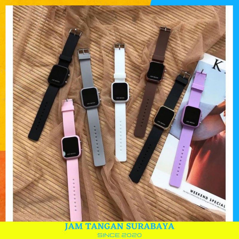 ( COD ) JAM TANGAN LED WANITA UNISEX LED WATCH Jam Tangan Wanita