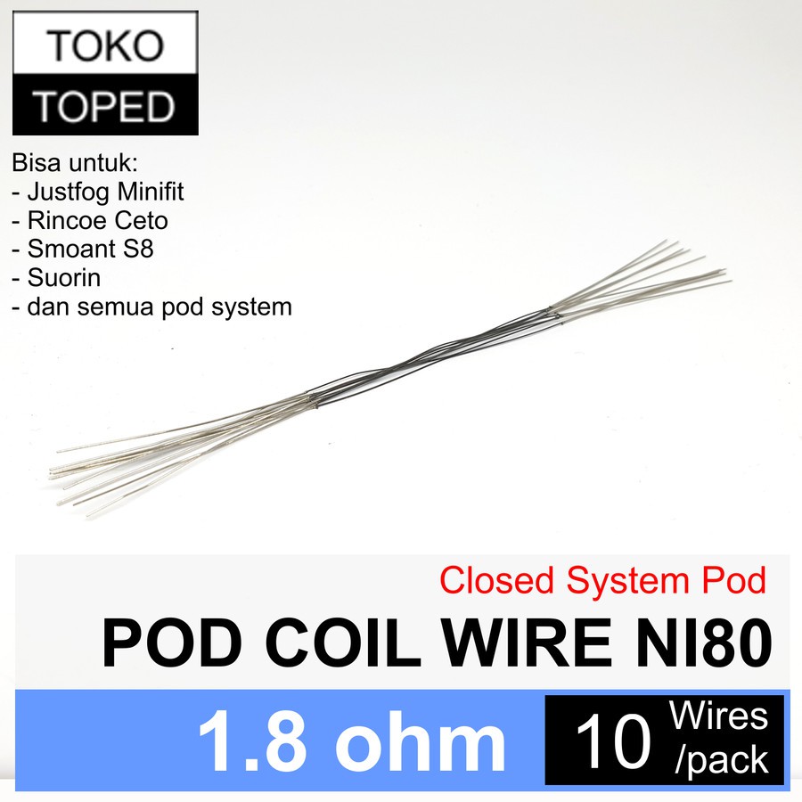 AN PODx Coil Replacement Wire 1.8 1,8 Ni80x