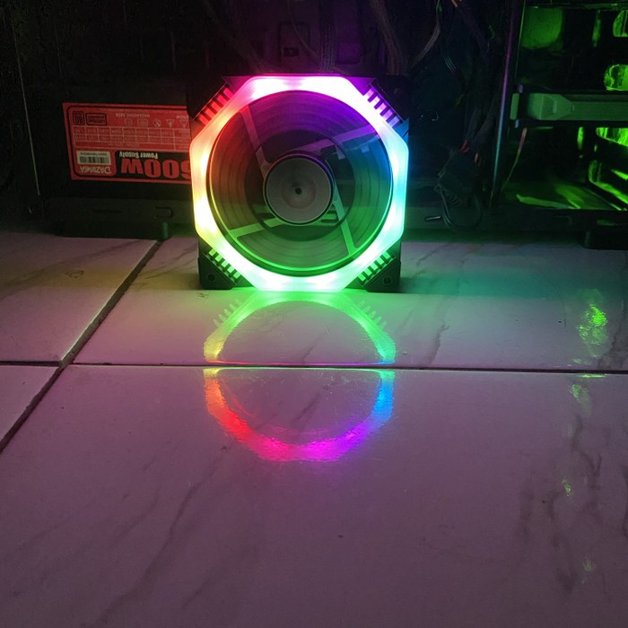 Andromeda L-03 Mejec Rotating Spin RGB Fan Casing 12CM Double RING