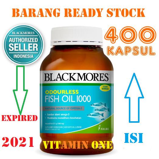 PROMO - BLACKMORES ODOURLESS FISH OIL 1000 MG 400 CAPSULES - ISI 2OO CAPSUL