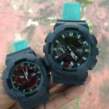 JAM TANGAN G SHOCK COUPLE PRIA WANITA GA110 BABY G BGA110 COUPLE