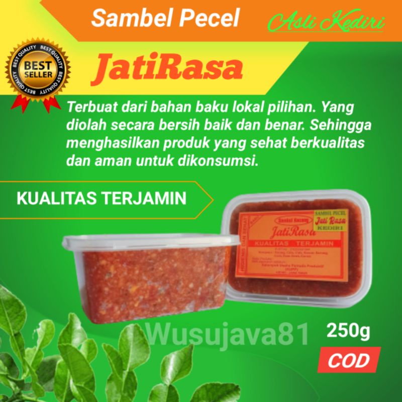 

SAMBEL PECEL KEDIRI ASLI PEDAS SEDANG JATIRASA - BUMBU SAMBAL PECEL TB 250G