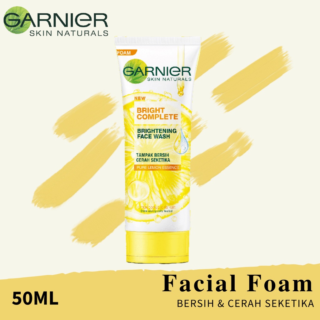 SEEKM / GARNIER BRIGHT LIGHT COMPLETE BRIGHTENING FOAM SCRUB WHITESPEED BPOM