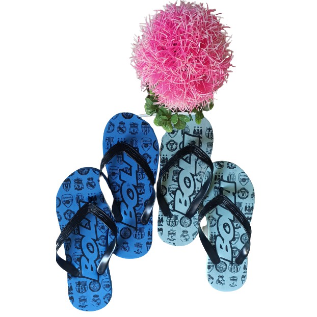 SANDAL BOLA SANDAL JEPIT SPON MOTIF