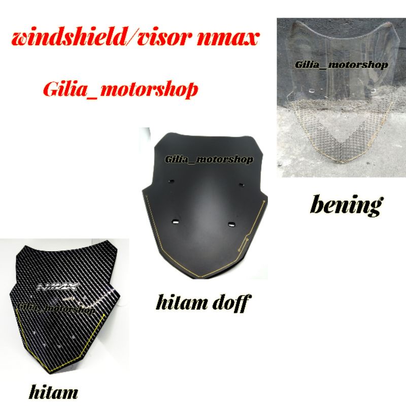 Visor Nmax windshield Nmax vector 37 cm Tameng Angin Nmax Winsil Nmax