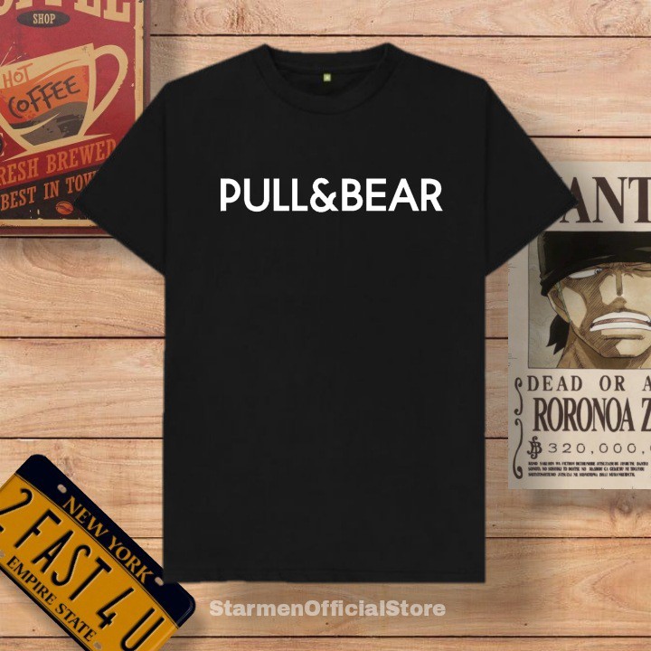 Kaos Distro Unisex PULL&amp;BEAR Katun Combed 30s / sablon polyflex /polyflex premium / Pakaian Pria Wanita Atasan Cowok Cewek /kaos kekinian / kaos viral / tshirt tumbrl tee basic /SIZE M , L , XL , XXL / kaus oblong oversize kaos murah best seller ready