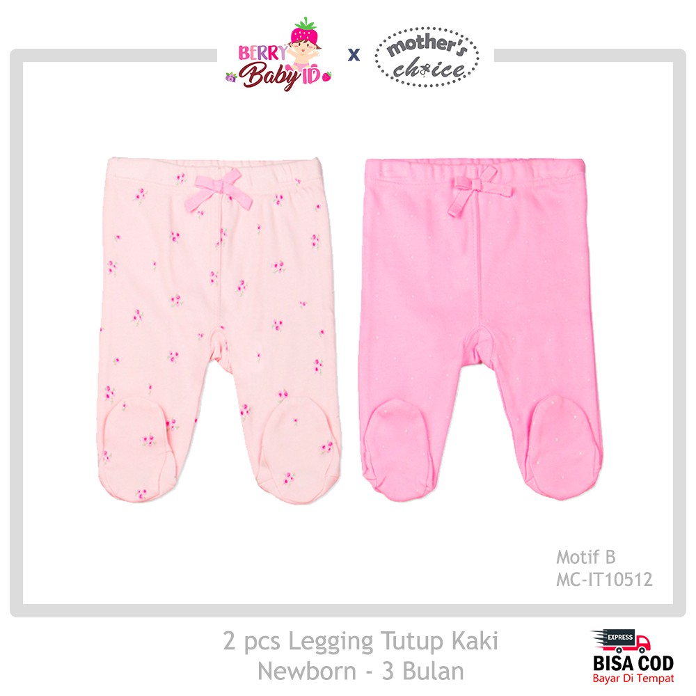 Mother's Choice SNI Paket 2 Buah Baby Legging Tutup Kaki MCH012 Berry Mart