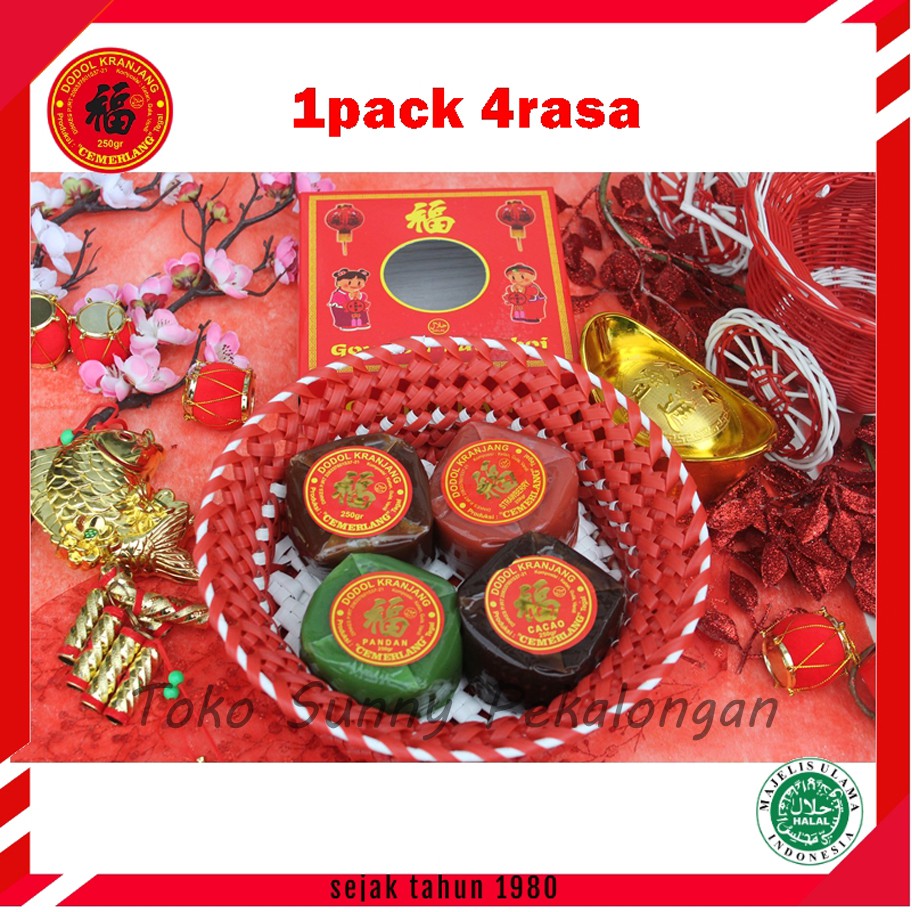 

Kue Keranjang CEMERLANG isi 4 Mix Rasa Kemasan Box