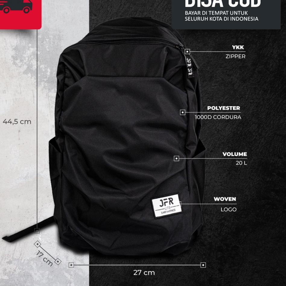 Menarik.. Tas Ransel Pria Wanita Sekolah SMA Korea Cewek Cowok Remaja Warna Hitam