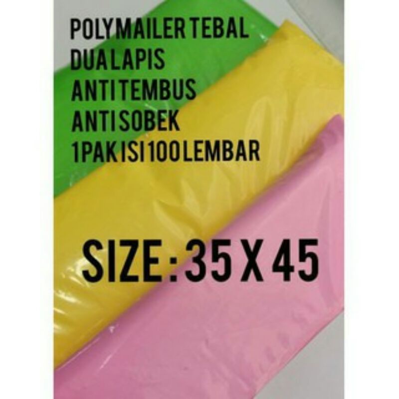 

SR PLASTIK Polymailer ukuran 35x45 bahan PREMIUM