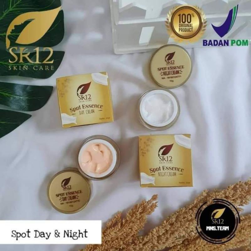 SR12 Spot Essence Day Night Cream(20 gr)//Paket Ampuh Flek Hitam//Cream Siang Malam
