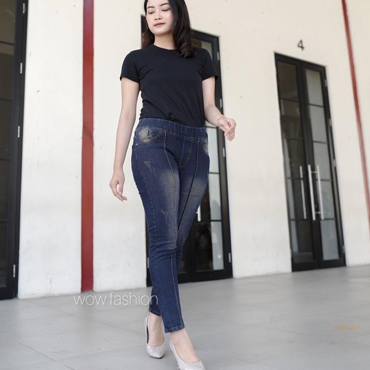 SEON CELANA JEANS WANITA - CELANA JEANS STRECT WANITA SEON | KRG.01Jl22ᵞ