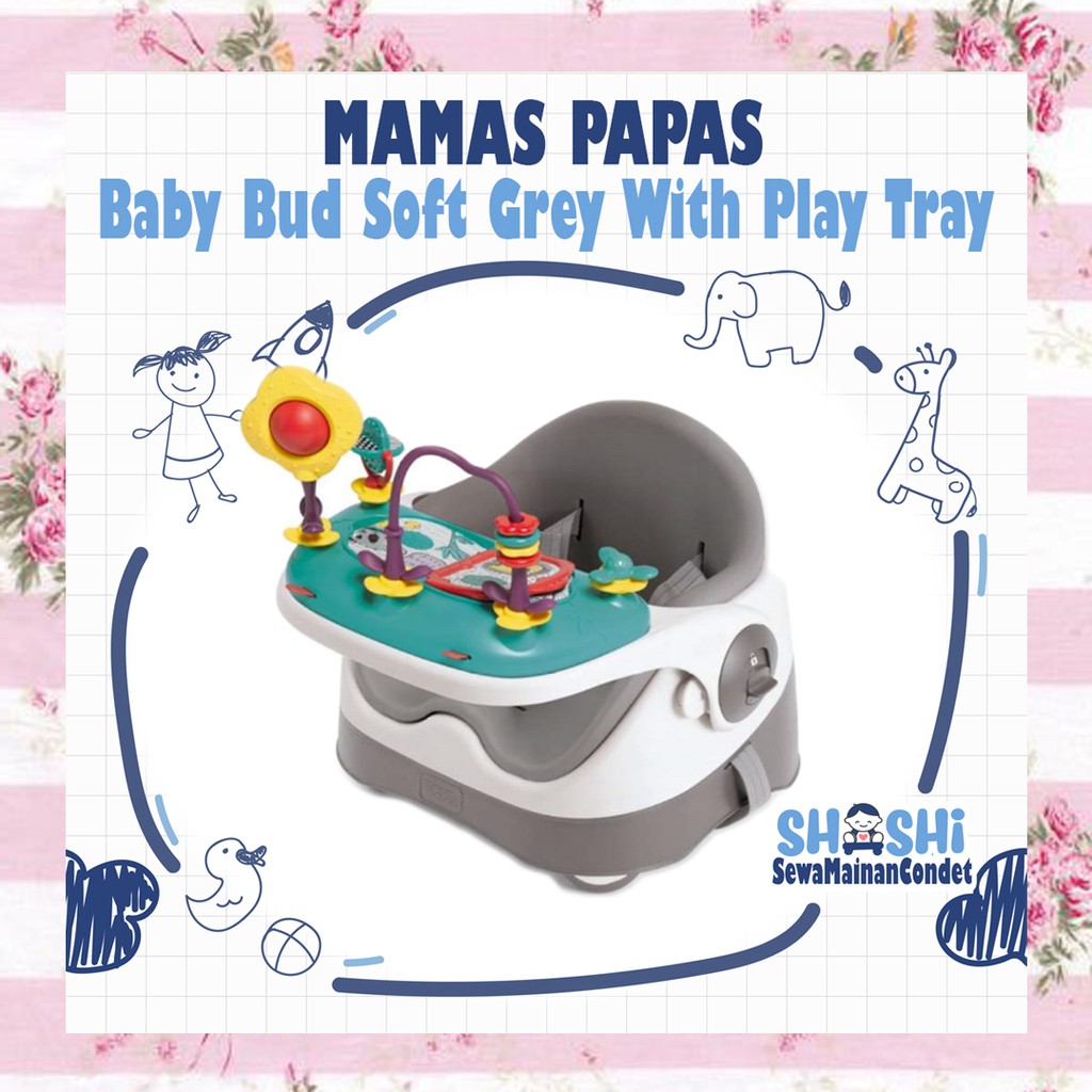 Sewa  Mamas Papas Baby Bud Soft Grey With Play Tray