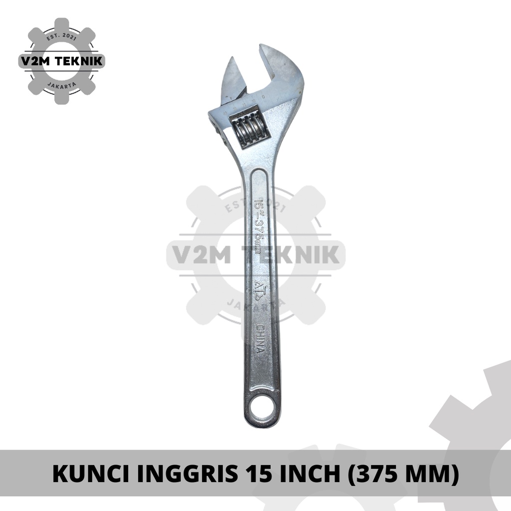 ATS Kunci Inggris 15" / Adjustable Wrench 15 Inch / Kunci Inggris 15 Inch (375 MM)