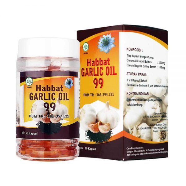 Herbal Habatusauda Habbat Garlic Oil 99 Isi 100 Kapsul dan 200 Kapsul habbatussauda Oil Bawang Putih