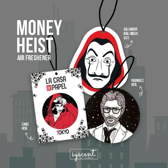 SYSCENT PARFUM MOBIL / RUANGAN / AIR FRESHENER MONEY HEIST