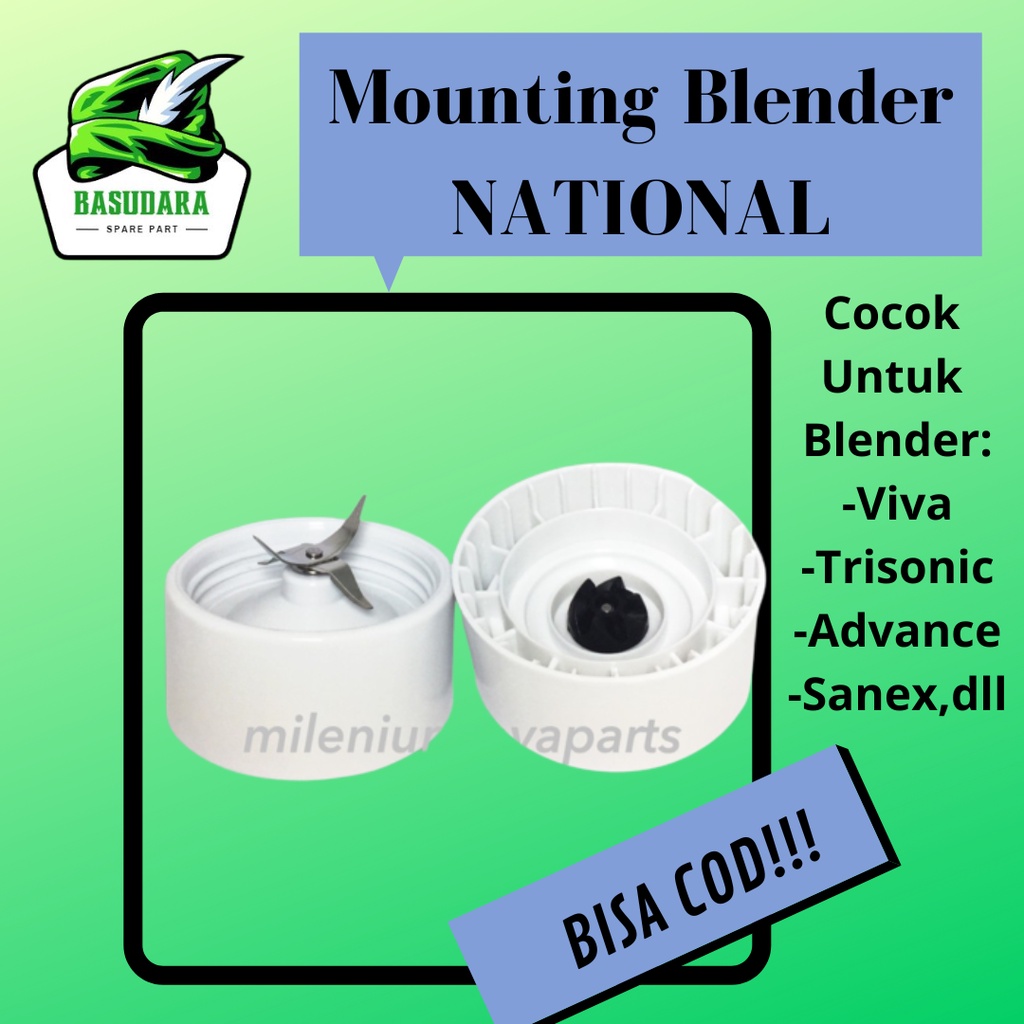 Pisau Blender model Lama / Mounting Blender National gigi Karet / Mata Pisau Mounting Dudukan Mangko